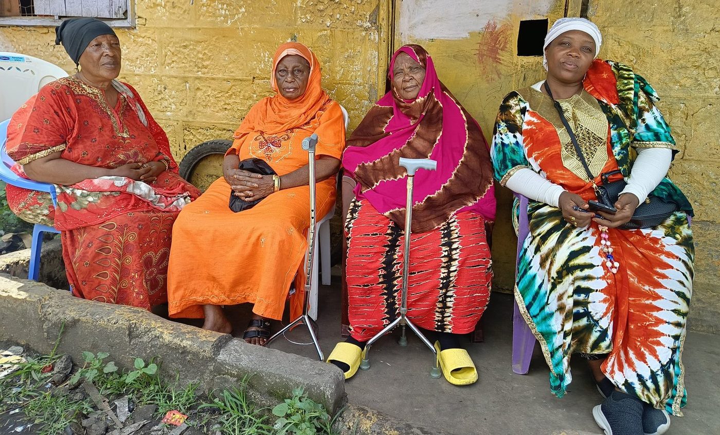 PETRAD AID community engagement — people gathering in Kibra, Nairobi, Kenya